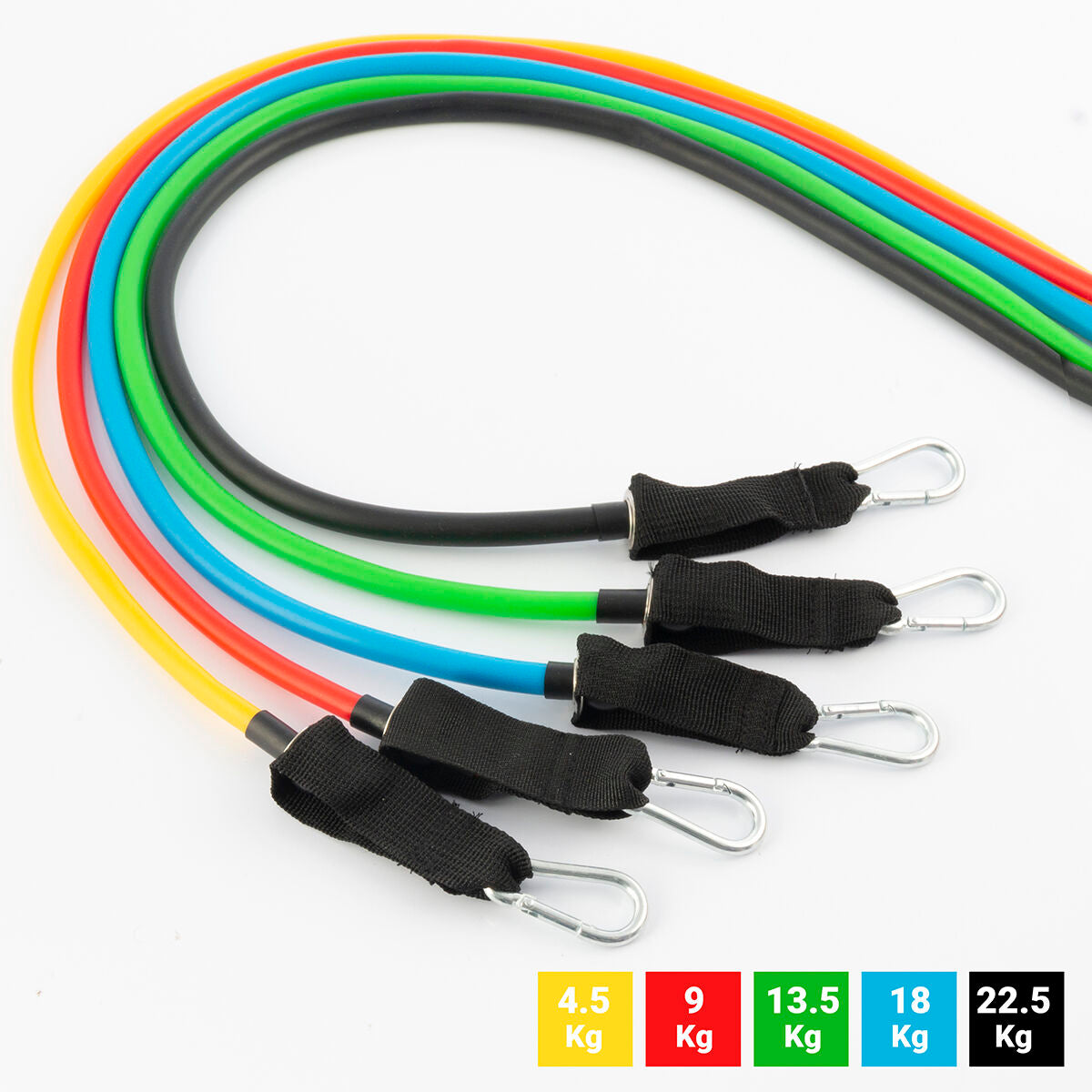 elastische Widerstandsbänder, komplettes Set